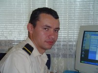 Mihai Papuc, proaspăt sublocotenent, la început de carieră
